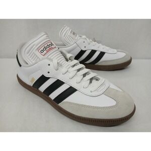 Adidas Men's Samba Classic Indoor Soccer Shoes 772109 White Sz 8‎